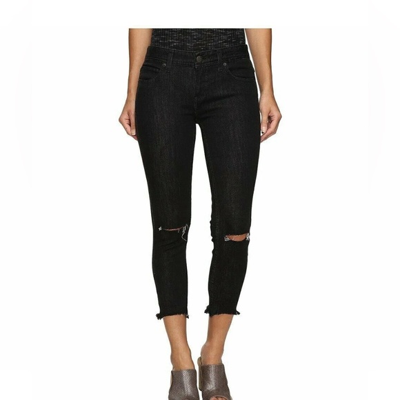 Free People Ladies Destroyed Ankle Skinny Jeans Size 25. - Picture 7 of 10